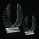Trophée Accolade R.S. Owens en cristal optique à ailes étagées