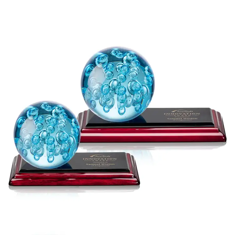 Addison Award on Rosewood Base - Deep Etch & Imprint