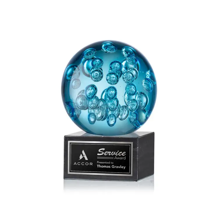 Trophée Addison sur socle carré en marbre - Gravure et impression #2