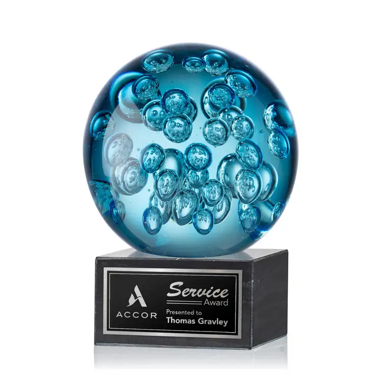 Trophée Addison sur socle carré en marbre - Gravure et impression #4