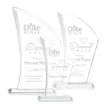 Trophée Agassi en cristal Starfire - Gravure