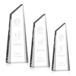 Trophée Akron en cristal optique - Tour - Gravure