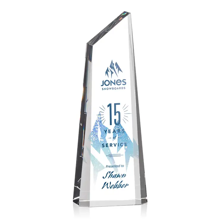 Trophée Akron en cristal optique - Tour - Multicolore #2