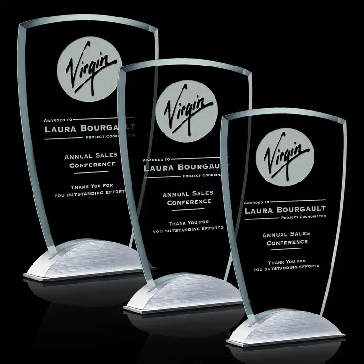 Alexandria Jade Award on Aluminum Base - Deep Etch