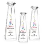 Trophée Alicia Gemstone en cristal avec diamant - Multicolore