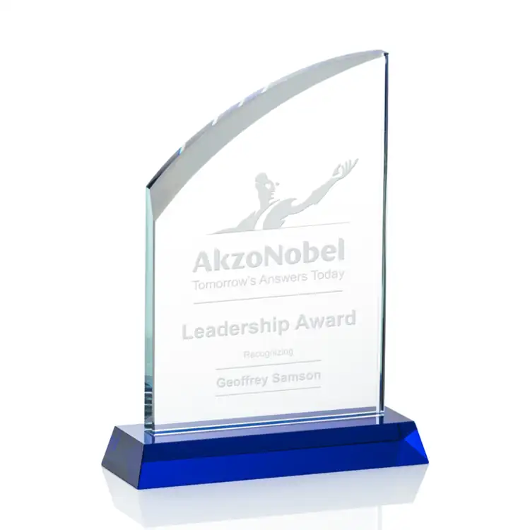 Allingham Blue Optical Crystal Award #2