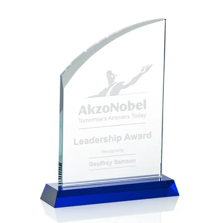 Allingham Blue Optical Crystal Award #3