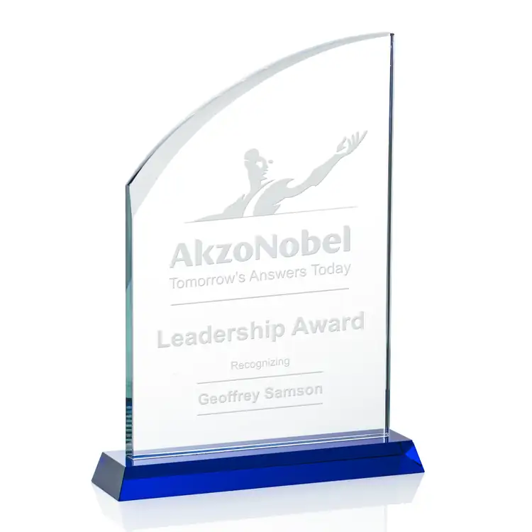 Allingham Blue Optical Crystal Award #4
