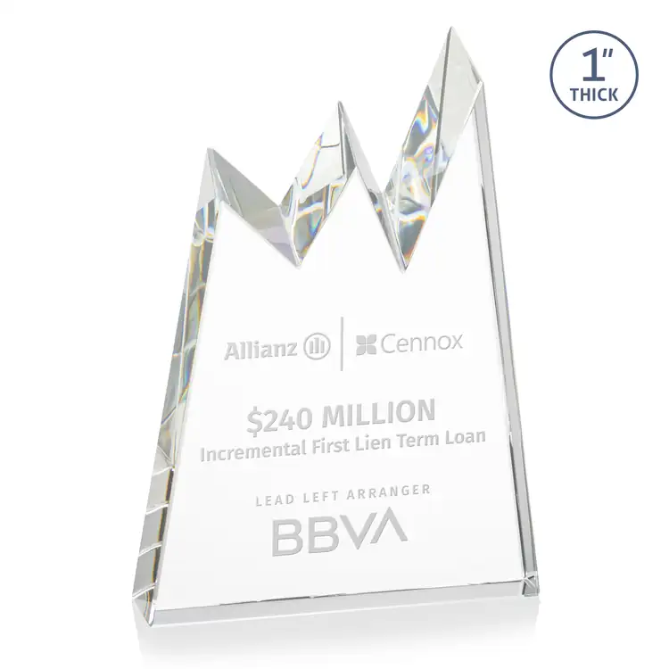 Alpine Award - Optical Crystal - Engraved #2