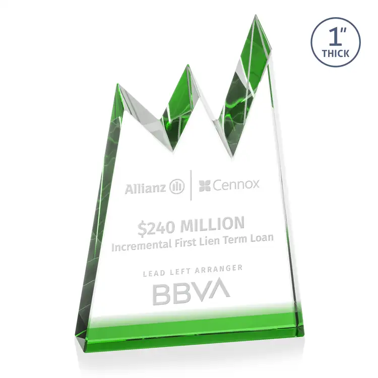 Alpine Award - Optical Crystal - Engraved #3