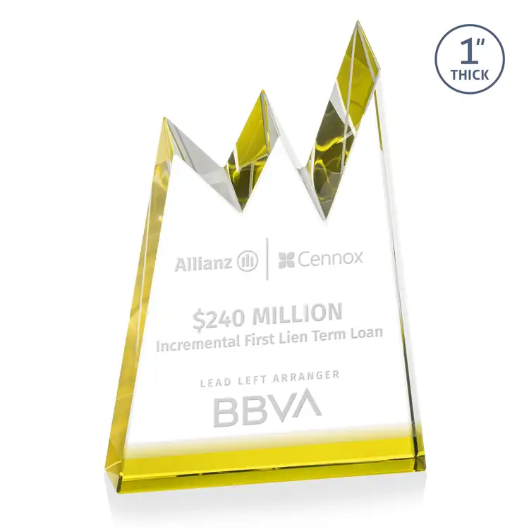 Alpine Award - Optical Crystal - Engraved #4