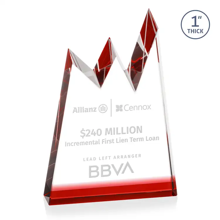 Alpine Award - Optical Crystal - Engraved #6