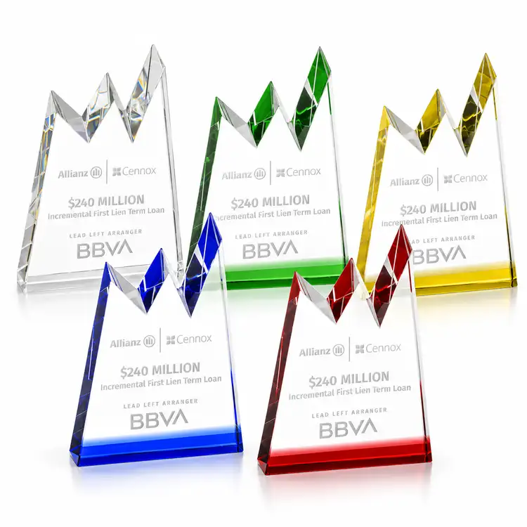 Alpine Award - Optical Crystal - Engraved