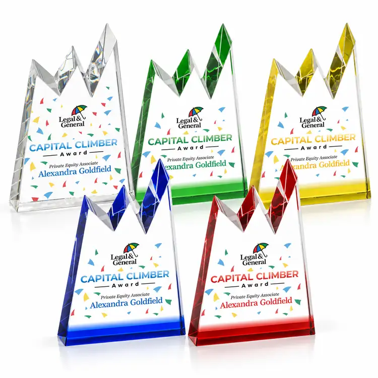 Alpine Award - Optical Crystal - Multicolor