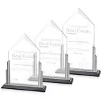 Trophée Amarillo en cristal et aluminium