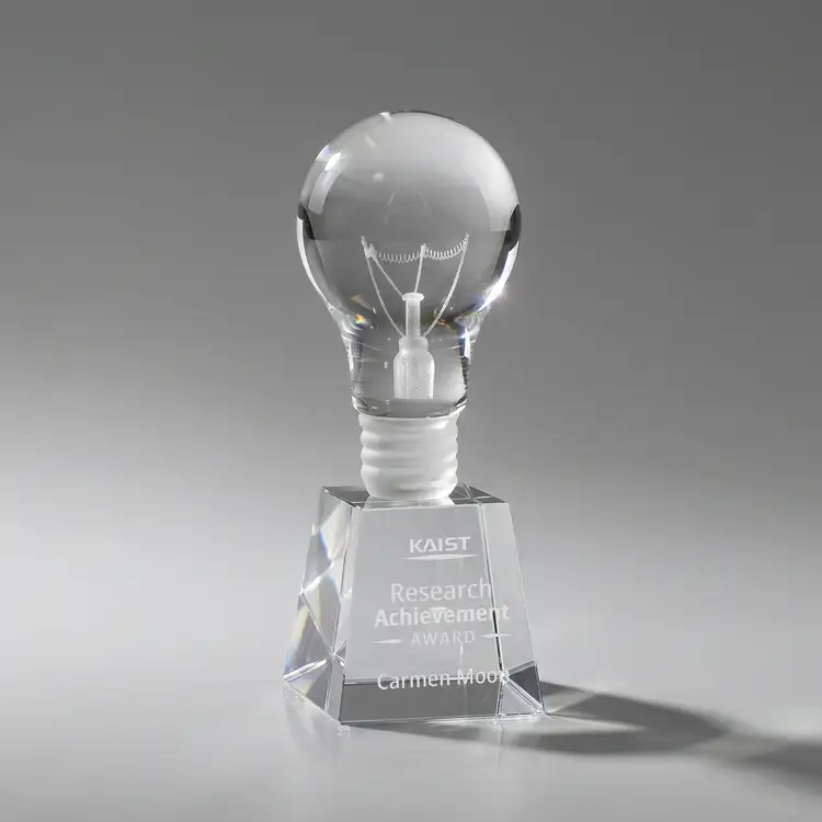 Light Bulb Award on Fortino Base - Deep Etch #2