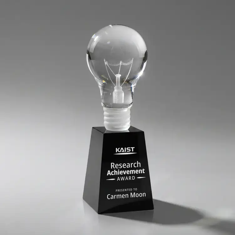 Light Bulb Award on Fortino Base - Deep Etch & Imprint #3