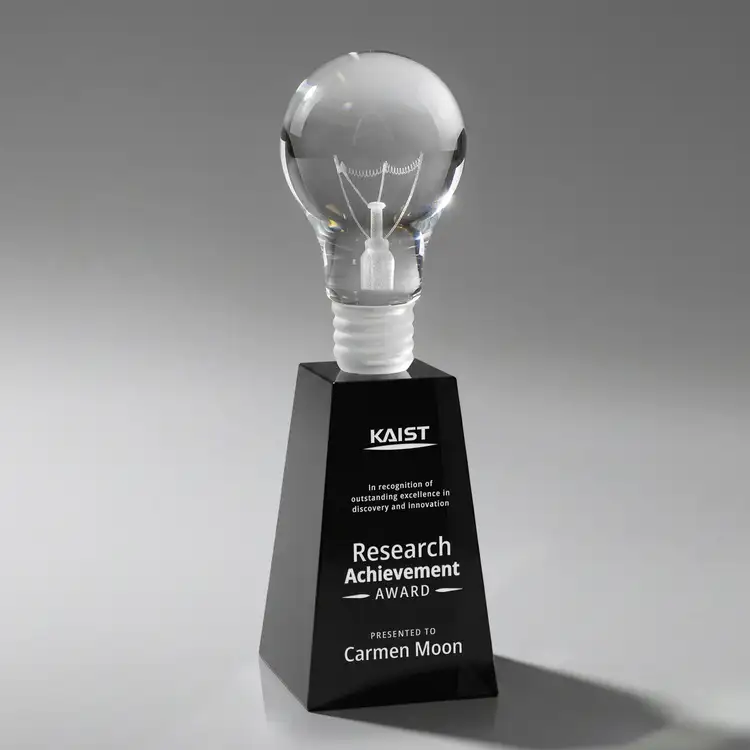 Light Bulb Award on Fortino Base - Deep Etch & Imprint #4