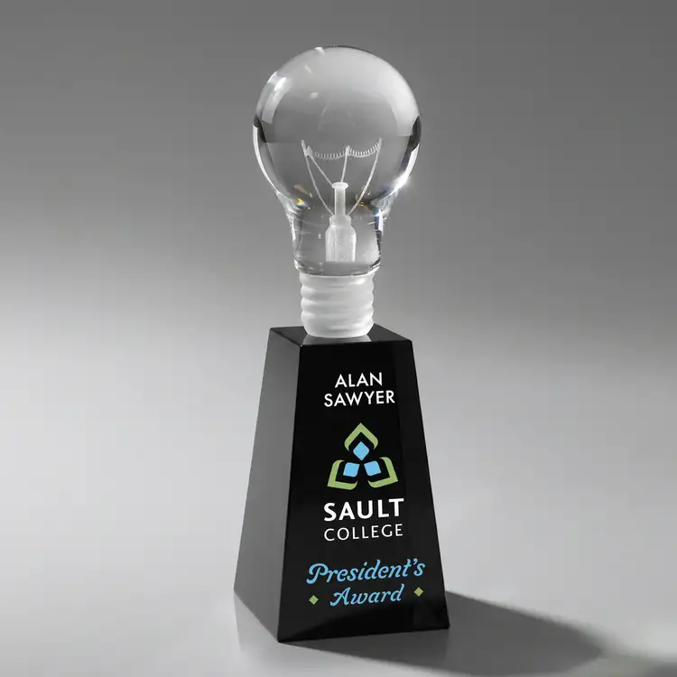 Light Bulb Award on Fortino Base - Multicolor Print #9