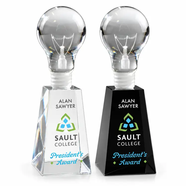 Light Bulb Award on Fortino Base - Multicolor Print