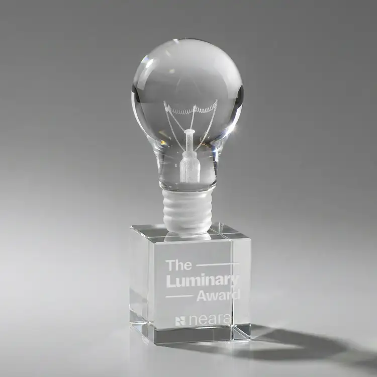 Light Bulb Award on Granby Base - Deep Etch