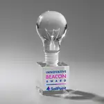 Trophée Ampoule sur socle Granby - Impression multicolore
