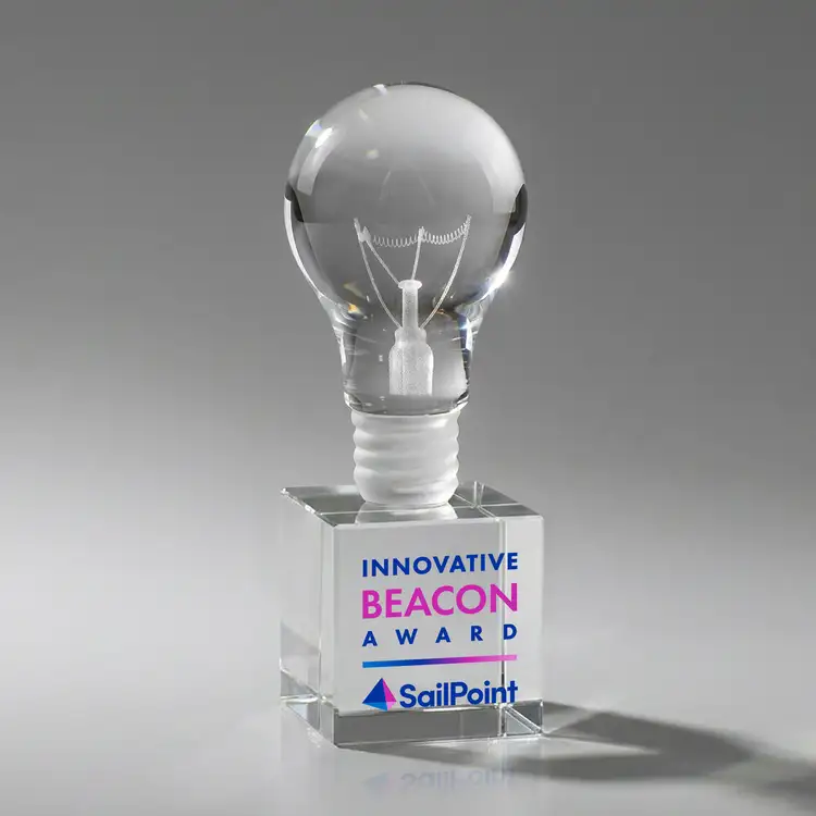 Light Bulb Award on Granby Base - Multicolor Print