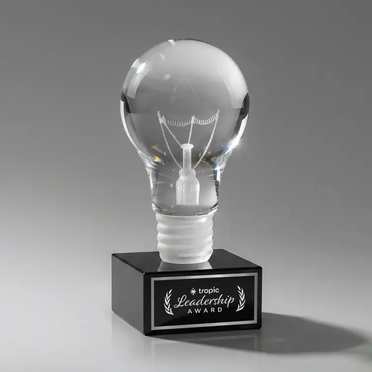Light Bulb Award on Hancock Base - Deep Etch & 1 Color #3