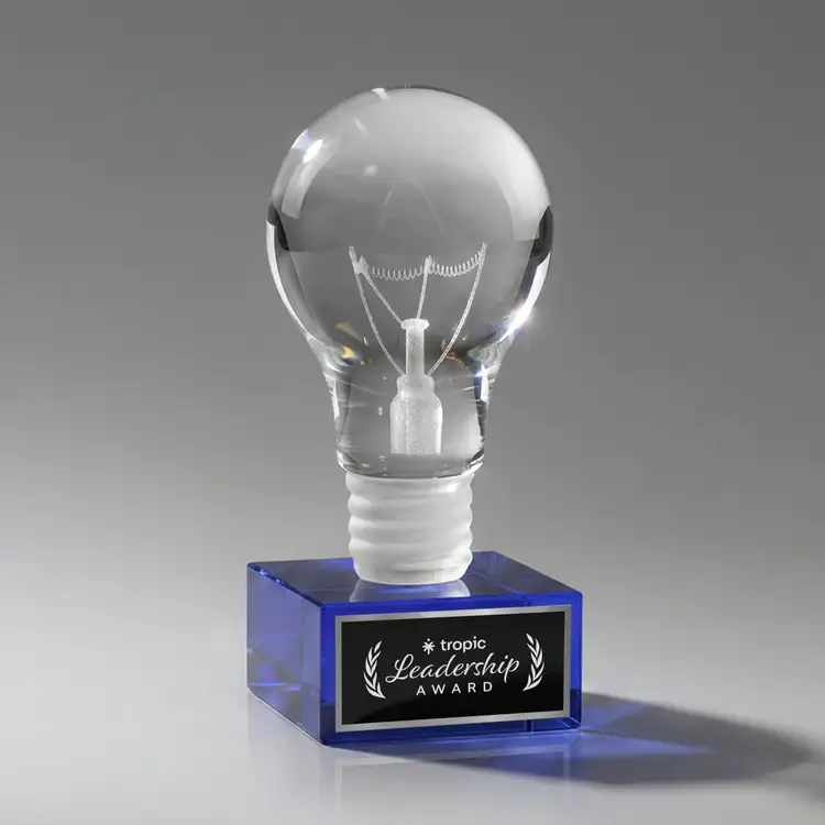 Light Bulb Award on Hancock Base - Deep Etch & 1 Color #4