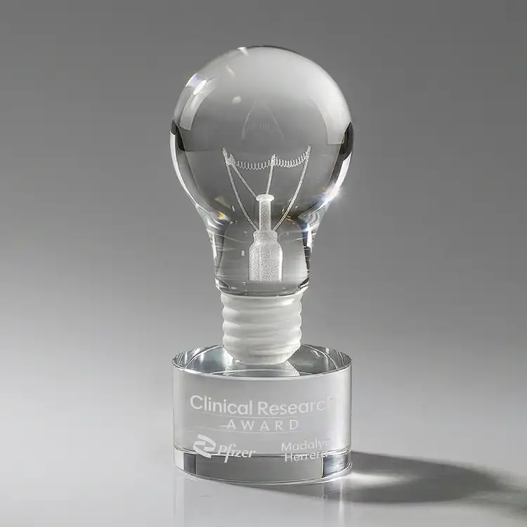 Light Bulb Award on Marvel Base - Deep Etch