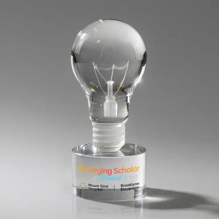 Light Bulb Award on Marvel Base - Multicolor Print #2