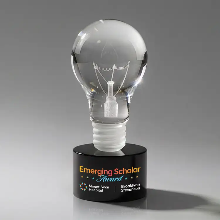 Light Bulb Award on Marvel Base - Multicolor Print #4