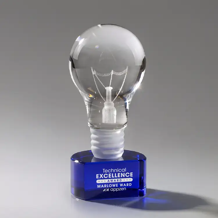 Light Bulb Award on Paragon Base - Deep Etch & 1 Color #4