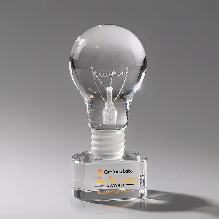 Trophée Ampoule sur socle Paragon - Impression multicolore #2