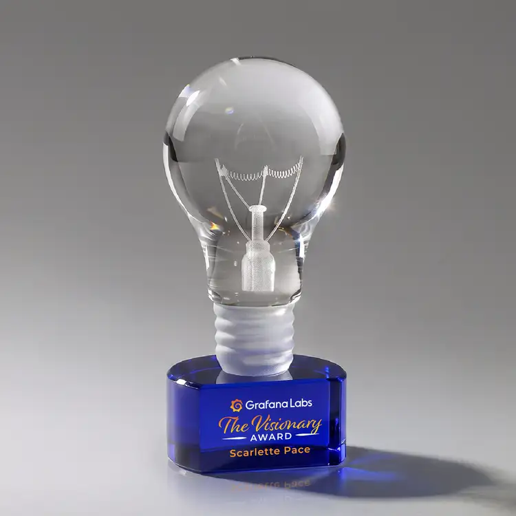 Trophée Ampoule sur socle Paragon - Impression multicolore #3