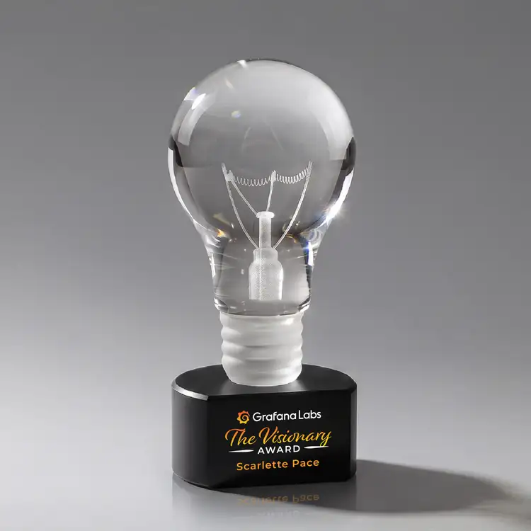 Trophée Ampoule sur socle Paragon - Impression multicolore #4