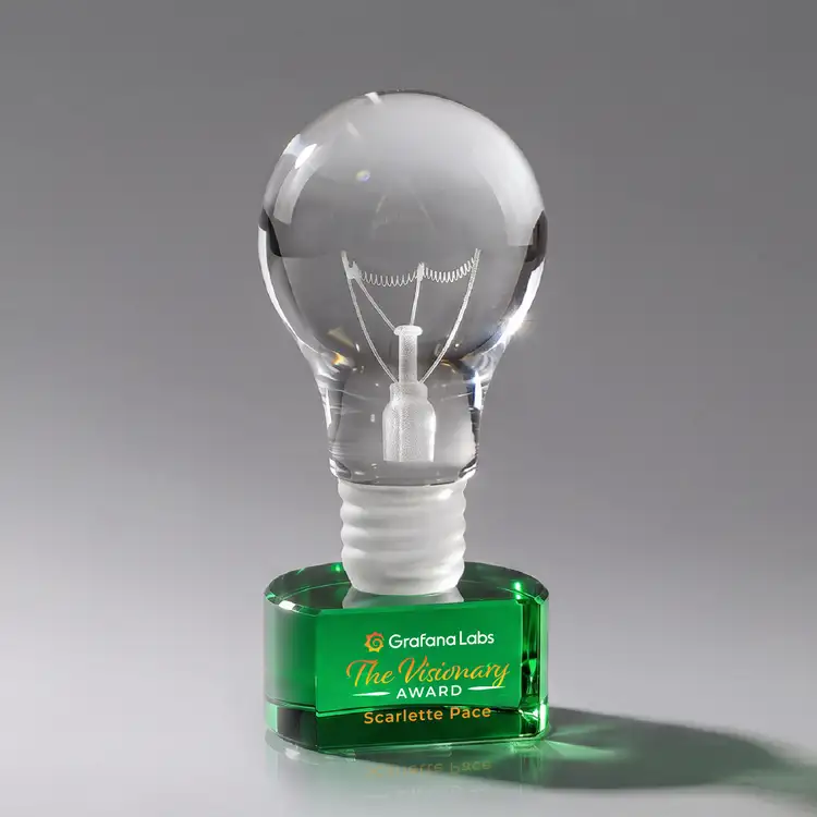 Trophée Ampoule sur socle Paragon - Impression multicolore #5