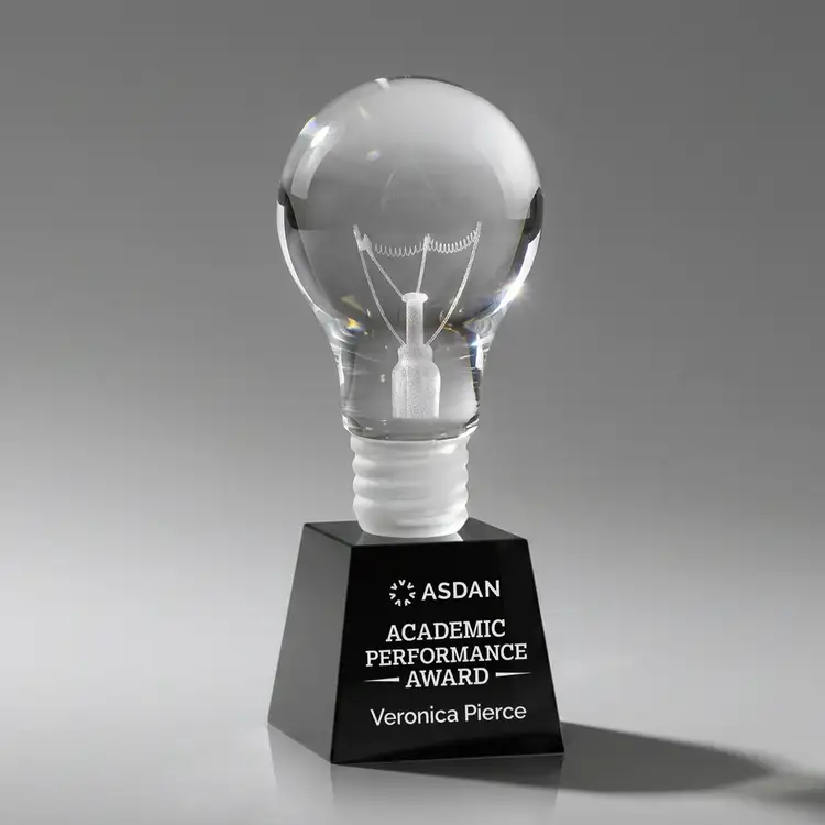 Light Bulb Award on Robson Base - Deep Etch & Imprint #3