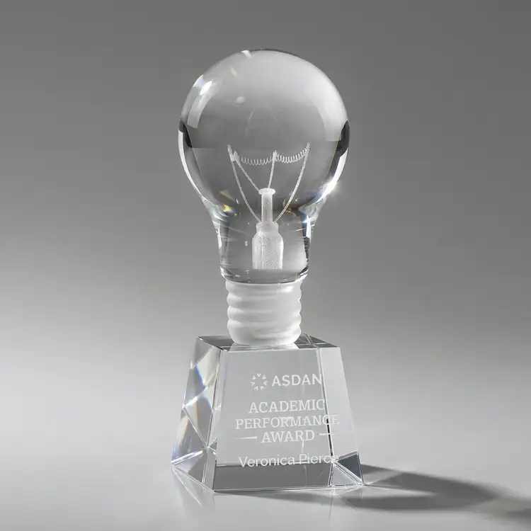 Light Bulb Award on Robson Base - Deep Etch