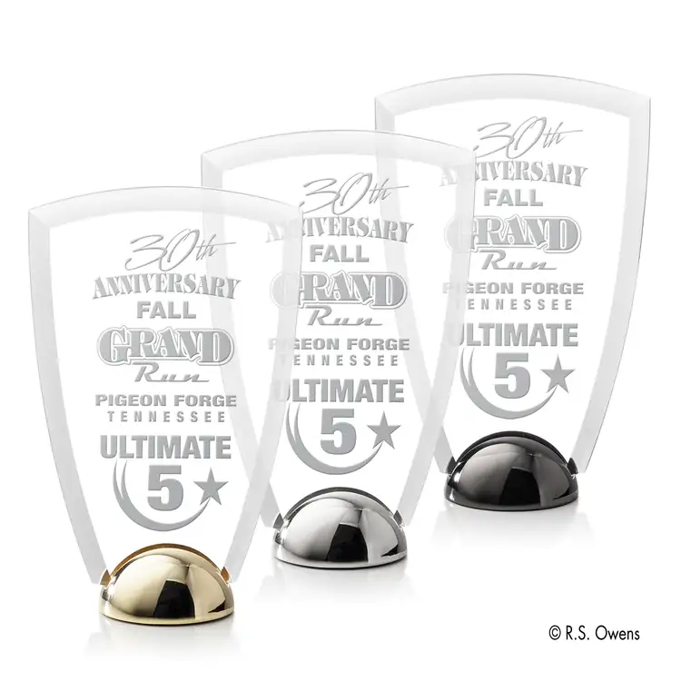 Arch Hemisphere Award - Laser Engraved