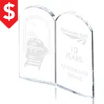 Trophée Arches à deux panneaux en cristal optique