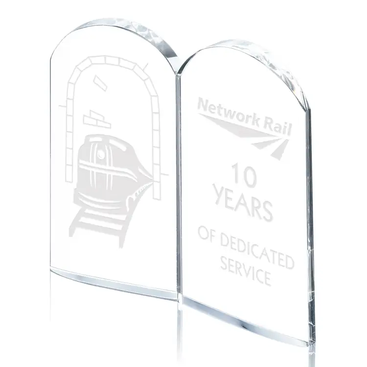 Arches Optical Crystal Double-Panel Award