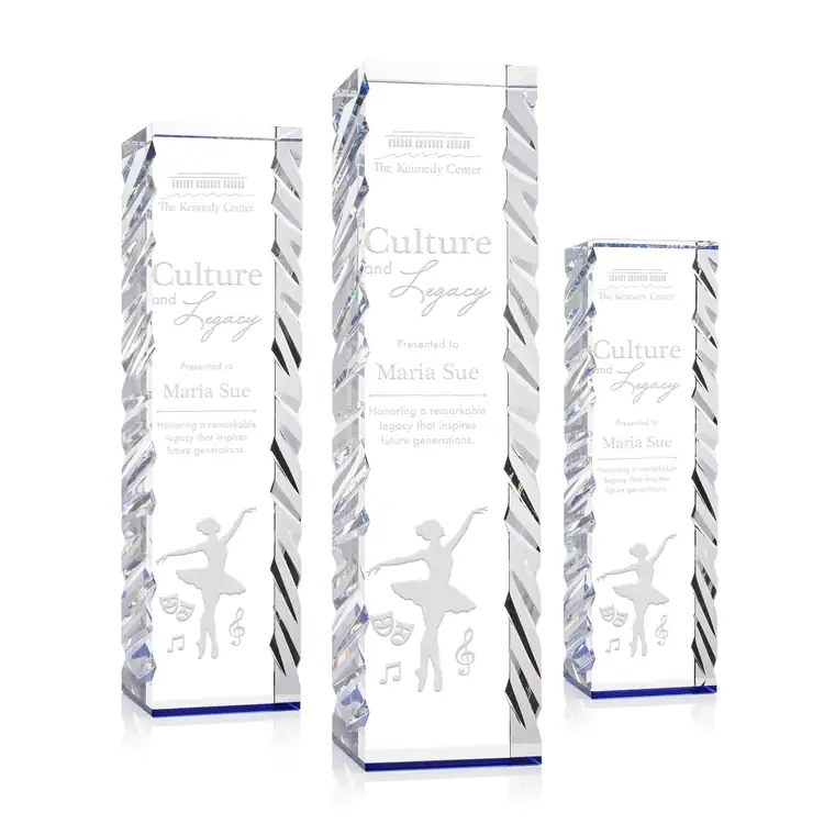 Arezzo Optical Crystal Award - Deep Etch #2