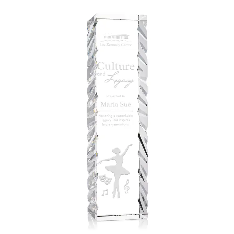 Arezzo Optical Crystal Award - Deep Etch #3