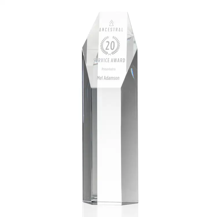 Ashford Optical Crystal Award - Deep Etch #2