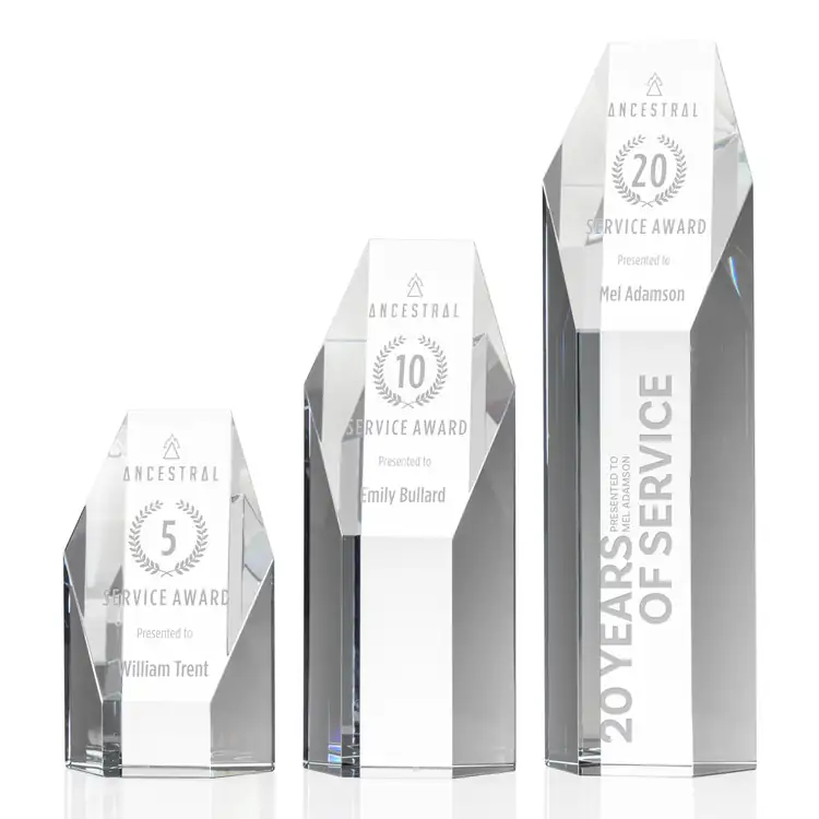 Ashford Optical Crystal Award - Deep Etch