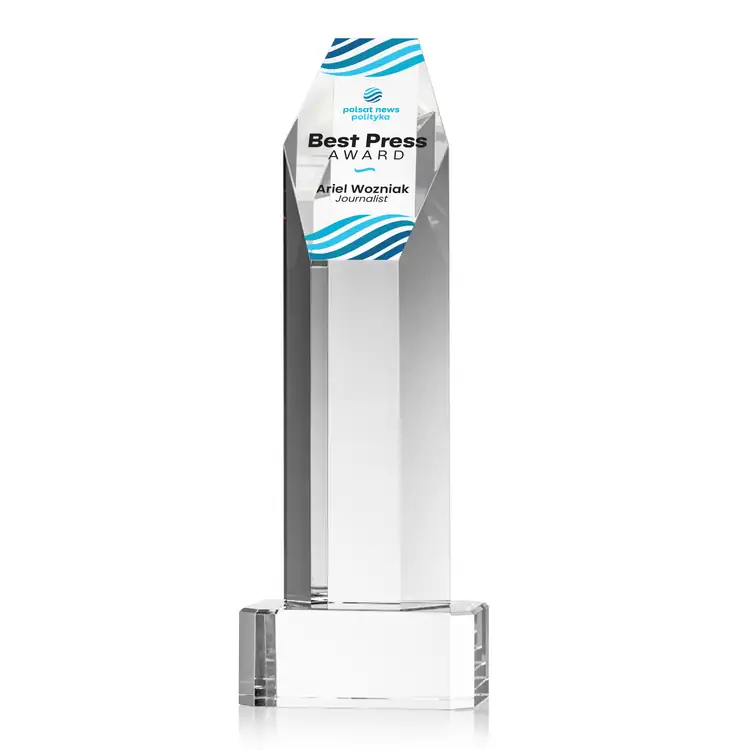 Ashford Optical Crystal Award on Crystal Base - Multicolor #2