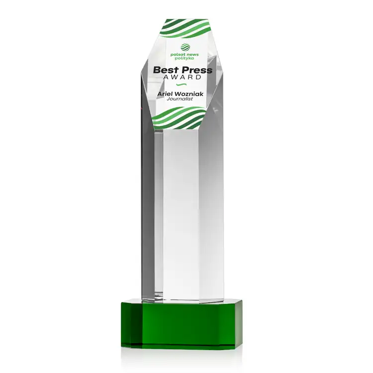 Ashford Optical Crystal Award on Crystal Base - Multicolor #3