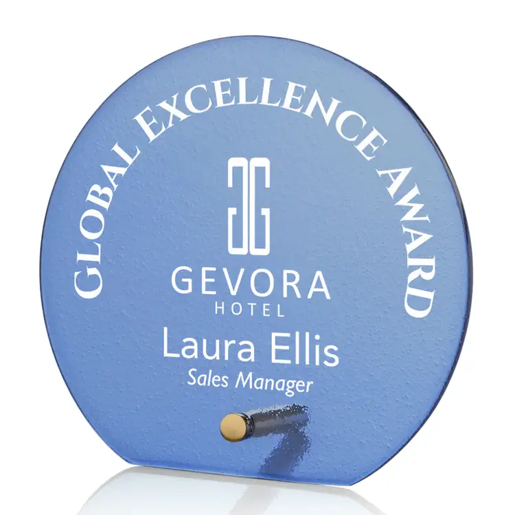 Atchison Glass Award - Circle - Printing #2