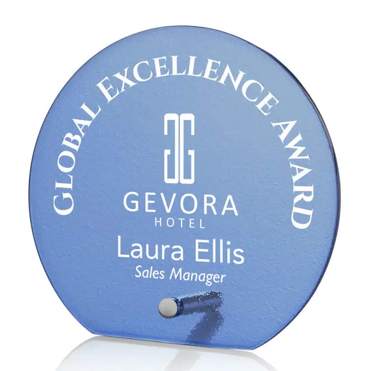 Atchison Glass Award - Circle - Printing #3